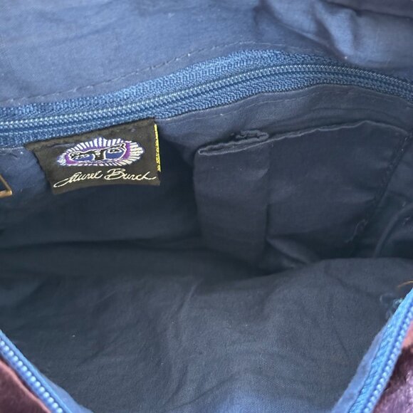 Vtg Laurel Burch Purse Cat Dog Tapestry Velvet‎ Sequin Animal Lover Kitchy 18758 - Picture 9 of 11